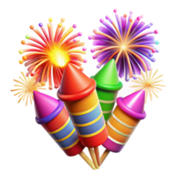dramatic minimalist Diwali Fireworks Display Colorful Burst Isolated authentic png