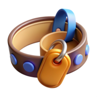impressive contemporary Dog Collar with Tags Isolated Element professional png