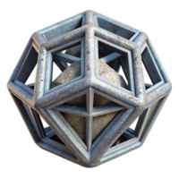 magnificent abstract D Printed Object Geometric Design Isolated Element professional png