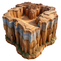 magnificent creative Drone Capture of Canyon with Steep Cliffs Isolated exclusive png