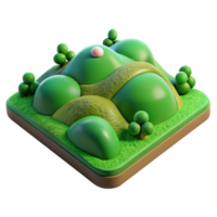beautiful modern Drone Capture of Rolling Hills with Green Grass Transparent Background genuine png