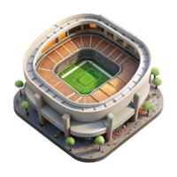 beautiful rustic Drone Photograph of Stadium with Crowds Transparent Background original png