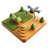 impressive artistic Drone Photo of Agricultural Fields Geometric Patterns Cutout 4K png