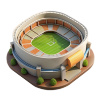 serene minimalist Drone View of Stadium During Game Isolated genuine png