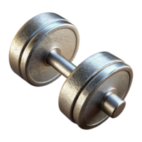 serene modern Dumbbell Single Chrome Finish Isolated original png