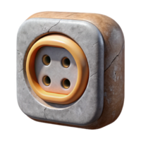 extraordinary rustic Electrical Outlet Grounded Cutout Element high quality png