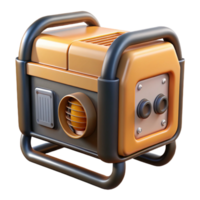 extraordinary creative Electric Generator Side View Isolated Element detailed png