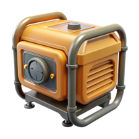 impressive artistic Electric Generator Side View Isolated Element original png