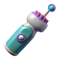 elegant vintage Electric Toothbrush with Replacement Heads Isolated Element authentic png