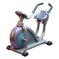 dramatic abstract Elliptical Trainer Compact Design Transparent Background detailed png