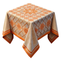 impressive abstract Embroidered Tablecloth with Geometric Pattern Isolated high quality png