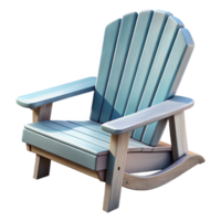 stunning creative Empty Adirondack Chair on Deck Isolated exclusive png