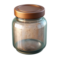 extraordinary rustic Empty Glass Jar with Lid Transparent Background original png