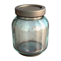 wonderful minimalist Empty Glass Jar with Lid Transparent Background genuine png