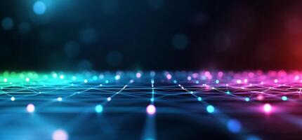 Abstract Network Futuristic Design photo