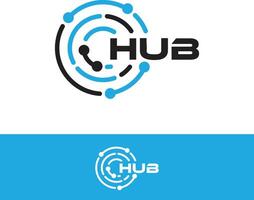 Global Network Hub Logo vector