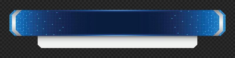 Futuristic design lower third banner, Broadcast news lower third banner template design. Lower third bar template for breaking news, headline title. vector