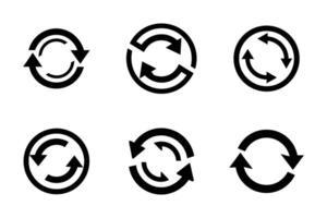 Update Minimal Line Art Flat Icon Collection vector
