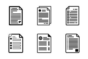 Documents Clip Art Digital File Illustration Icon Set vector