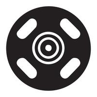 Film Reel Design with Unique Hole Patterns and Details vector