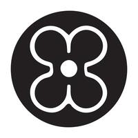 Abstract flower logo icon symbol element graphic design vector