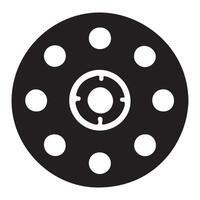 Film Reel with Multiple Holes is Great for Filmmaking vector