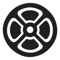 Unique Film Reel Silhouette Art for Movie Design Projects vector