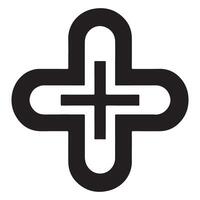 Abstract Cross Symbol Graphic Design for Religious Concepts vector
