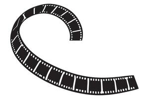 Curved Film Strip Design for Creative Projects vector