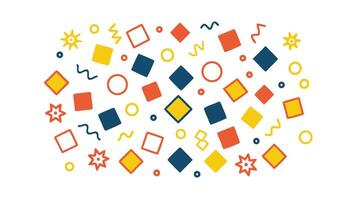 Abstract Geometric Shapes, Colorful Background, Design Elements, Modern Art, Vibrant Pattern, Square vector