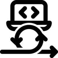 Programming, Coding, Agile Outline Icon vector