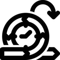 Daily Scrum, Sprint, Scrum Outline Icon vector
