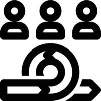 Agile Team, Agile, Group Outline Icon vector