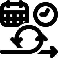 Scheduling, Schedule, Time Outline Icon vector