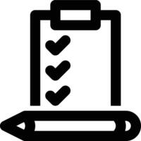 Requirement, Survey, Check List Outline Icon vector