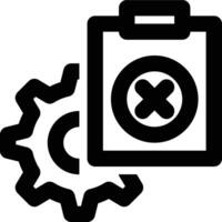 Project Failure, Project Failed, Project Management Outline Icon vector