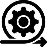 Agile Development, Agile, Scrum Glyph Solid Icon vector