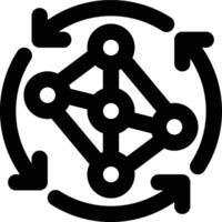 System Development, Life Cycle, Lifecycle Outline Icon vector