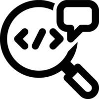 Code Review, Programming, Coding Outline Icon vector