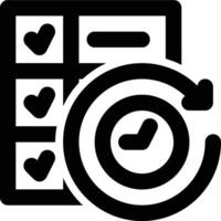 Daily Tasks, Daily, Schedule Outline Icon vector