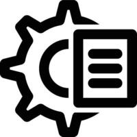 Project, Project Management, Management Outline Icon vector