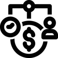 Resource Allocation, Allocation, Task Management Outline Icon vector