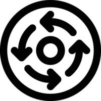 Iterative, Iteration, Lifecycle Outline Icon vector