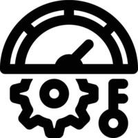 KPI, Report, Key Outline Icon vector