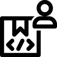 Product Owner, Product Manager, Product Developer Outline Icon vector