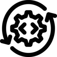 Software Development, Life Cycle, Lifecycle Outline Icon vector