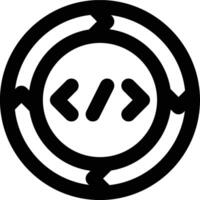 Extreme Programming, SDLC, Programming Outline Icon vector