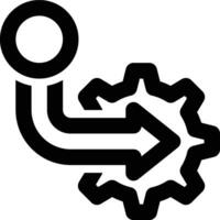 Integration, Integrated, Implementation Outline Icon vector