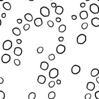 Seamless pattern with bubbles in hand drawn style. vector