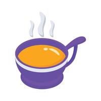 Get this amazing icon of teacup in modern style, ready to use vector
